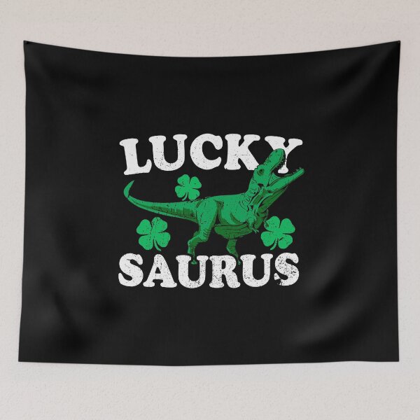Item preview, Luckysaurus Irish Dinosaur T rex Funny Gift for St Patricks print designed and sold by D-C-Designs.