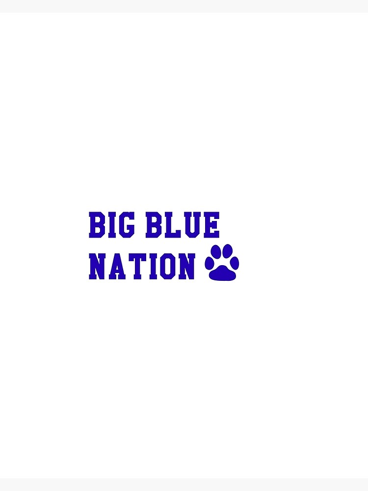 Big Blue Nation Poster For Sale By Camrynsipes Redbubble