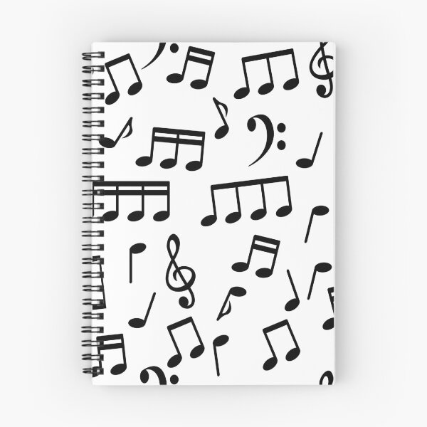 Item preview, Black Music Notes on White Background designed and sold by infinitetango.