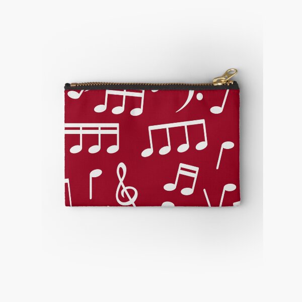 Item preview, White Music Notes on Red Background designed and sold by infinitetango.
