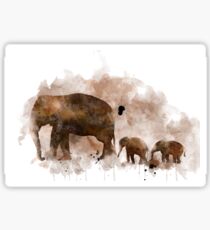 Elephant and Baby Sticker