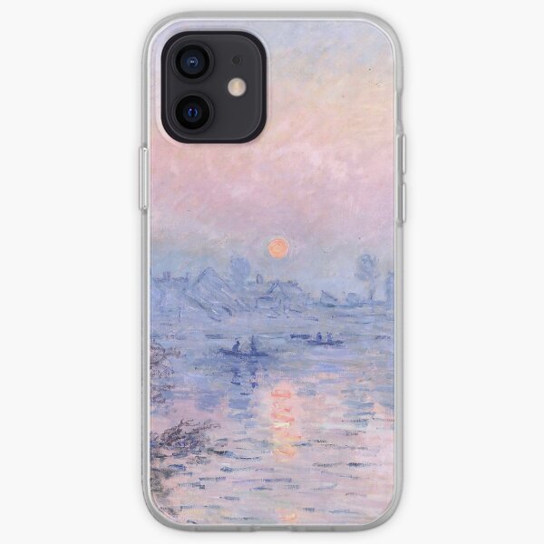 Soleil couchant Lavacourt, Claude Monet Coque souple iPhone