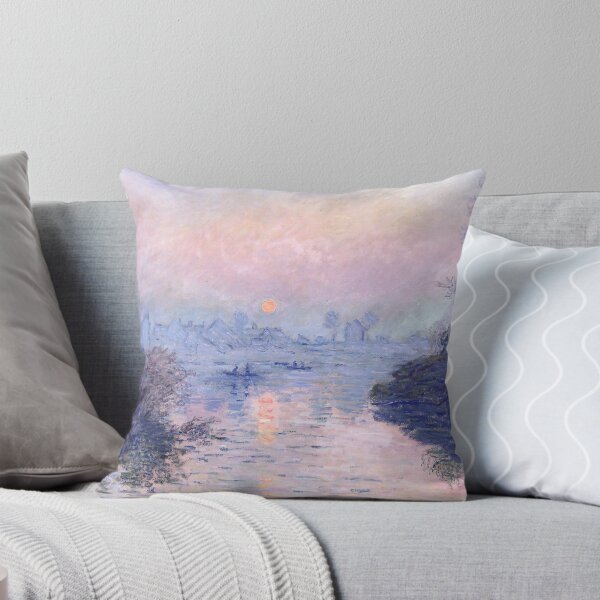 Aperçu de l'œuvre Soleil couchant Lavacourt, Claude Monet créée et vendue par leon-yann.