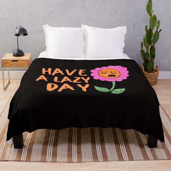 Item preview, Lazy Day Flower Introvert Awkward Relax Cute Funny Sarcastic Happy Fun Inspirational Gift designed and sold by EpsilonEridani.