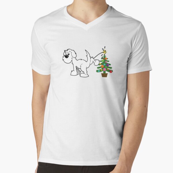Merry Christmas love DOG V-Neck T-Shirt