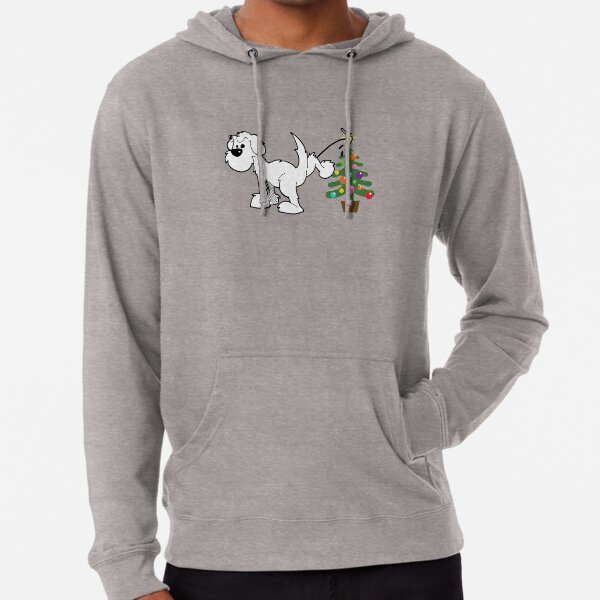 Merry Christmas love DOG Lightweight Hoodie