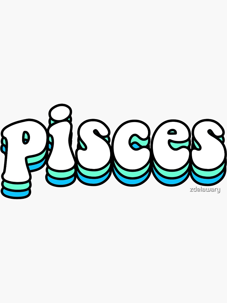 Pisces Sticker For Sale By Zdelawary Redbubble 0984