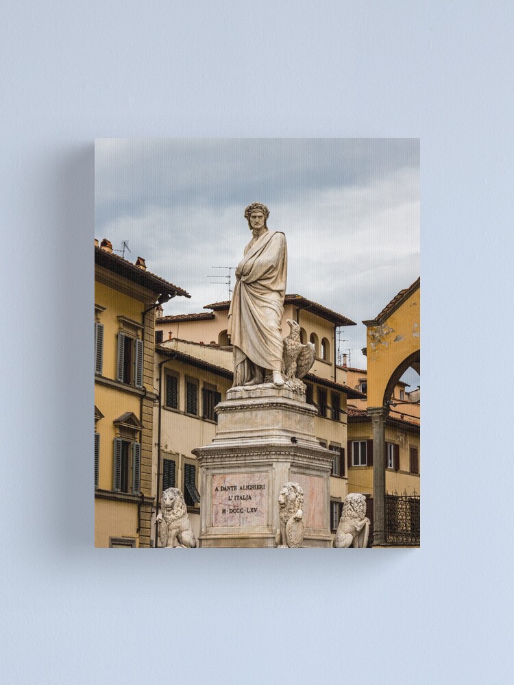 Thumbnail 1 of 3, Canvas Print, Dante Alighieri Statue designed and sold by darren-j-mcleod.