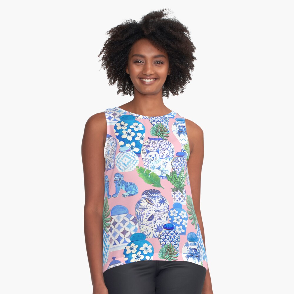 Item preview, Sleeveless Top designed and sold by MagentaRose.