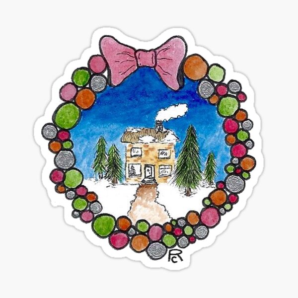 Home for Christmas Sticker
