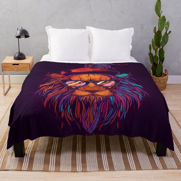 Item preview, Lion with glasses and a cap designed and sold by leen12 Art Designs Prints.