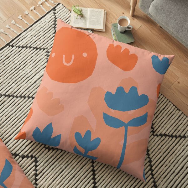 Garden pattern Floor Pillow