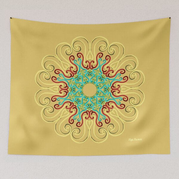 Item preview, Style Vintage Glamor #MandalaMode (Yellow) designed and sold by olgaramos.