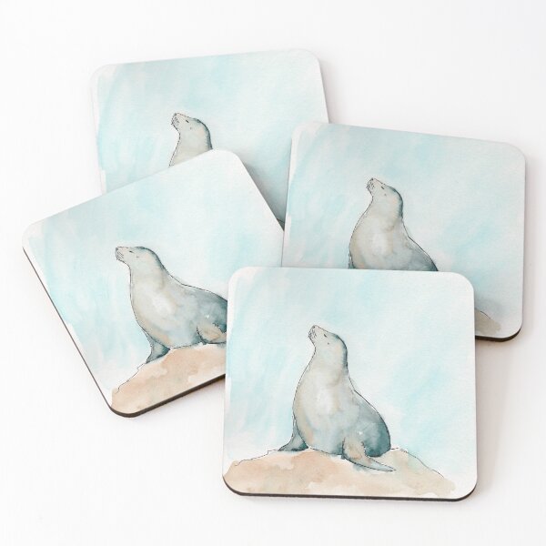 Item preview, Seal on a rock designed and sold by maryskinn.