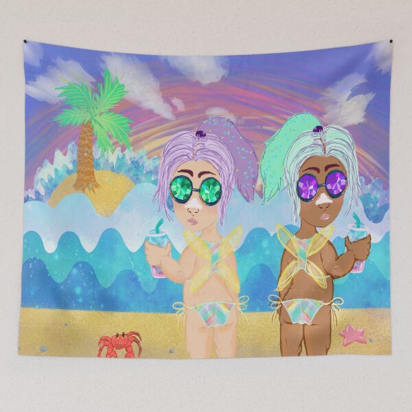 Item preview, Beach Bums designed and sold by Alexandra Hall-Pinner Lee (Lex Lee Art).