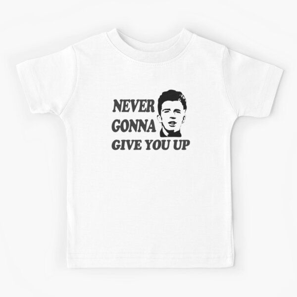 Rick Astley portrait Rickrolling rick-roll Never Gonna Give You Up Kids  T-Shirt by Argo - Pixels