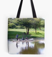Makoro on Okavango River, Botswana, Africa Tote Bag