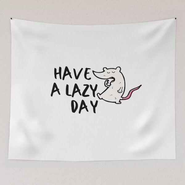 Item preview, Sleepy Rat Lazy Introvert Awkward Relax Cute Funny Sarcastic Happy Fun Inspirational Gift designed and sold by EpsilonEridani.