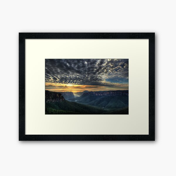 Govett's Leap Sunrise Framed Art Print