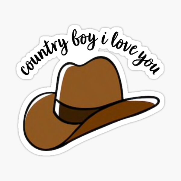 I Love COUNTRY Boys * Vinyl Decal Sticker * GIRLS Heart Truck Car FARM  Backwoods