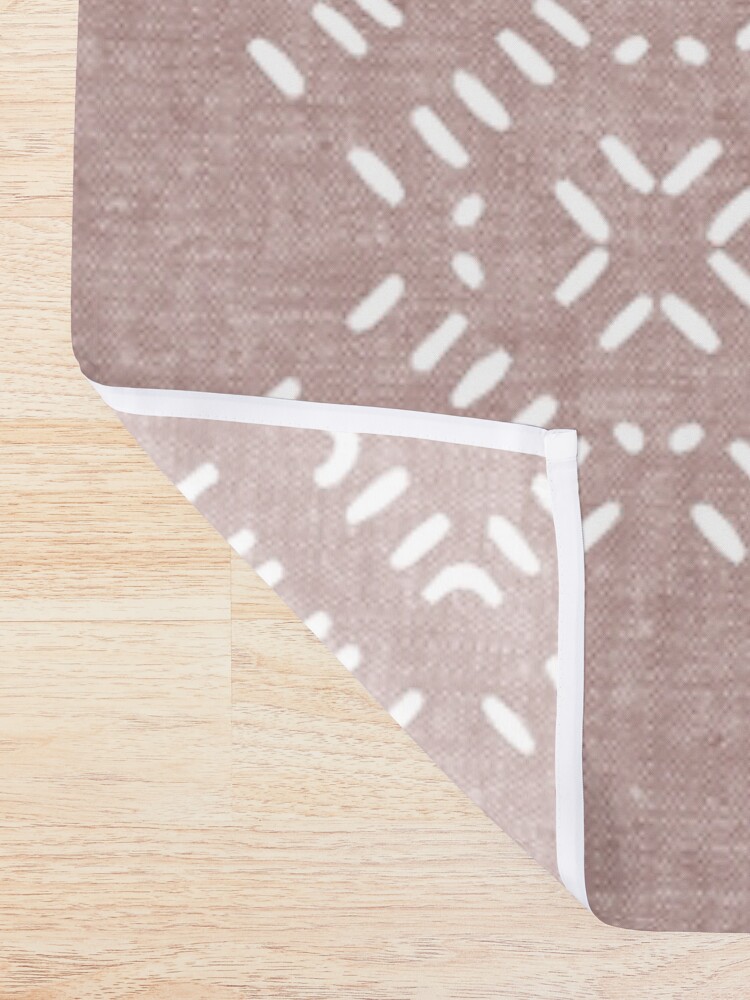 Alternate view of Modern Farmhouse Dash - mauve Shower Curtain