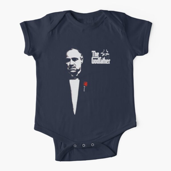 The Godfather Artwork, Posters, Prints, Tshirts, 1972 Movie For Men, Women, Kids Short Sleeve Baby One-Piece