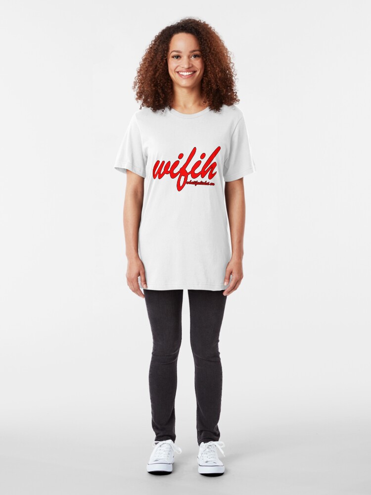 Alternate view of WIFIH 'Plain and Simple' Red Slim Fit T-Shirt