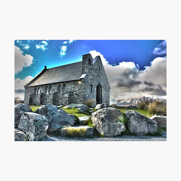 Artikelvorschau, Lake Tekapo and the church of the good shepard entworfen und verkauft von EblePhilippe.