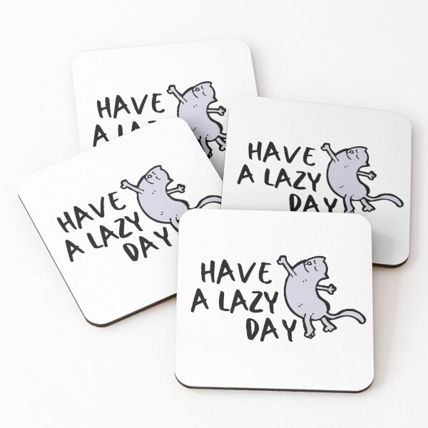 Item preview, Lazy Kitty Relax Introvert Awkward Relax Cute Funny Sarcastic Happy Fun Inspirational Gift designed and sold by EpsilonEridani.
