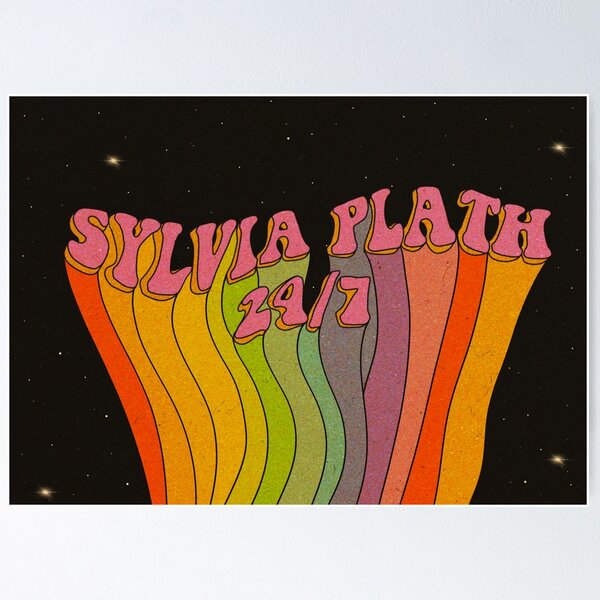Item preview, Sylvia Plath Groovy  designed and sold by misleadingtatto.