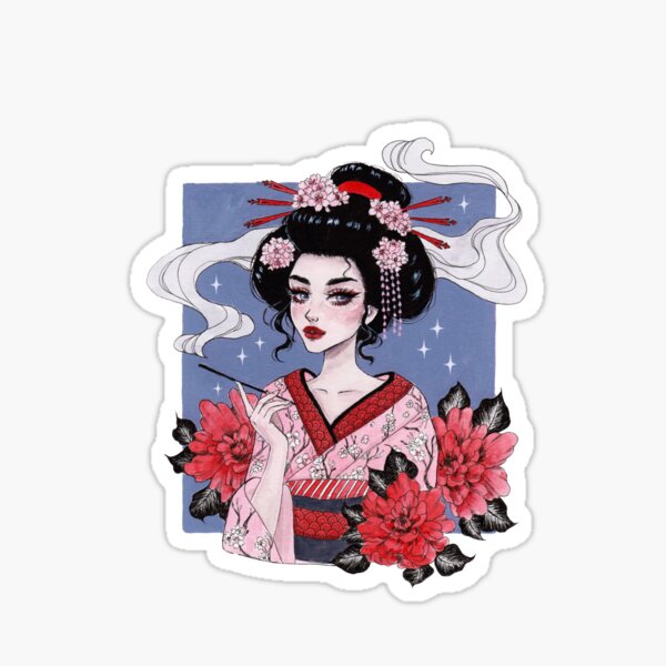 Vista previa del artículo con la obra «maiko», diseñado y vendido por .Aria ..
