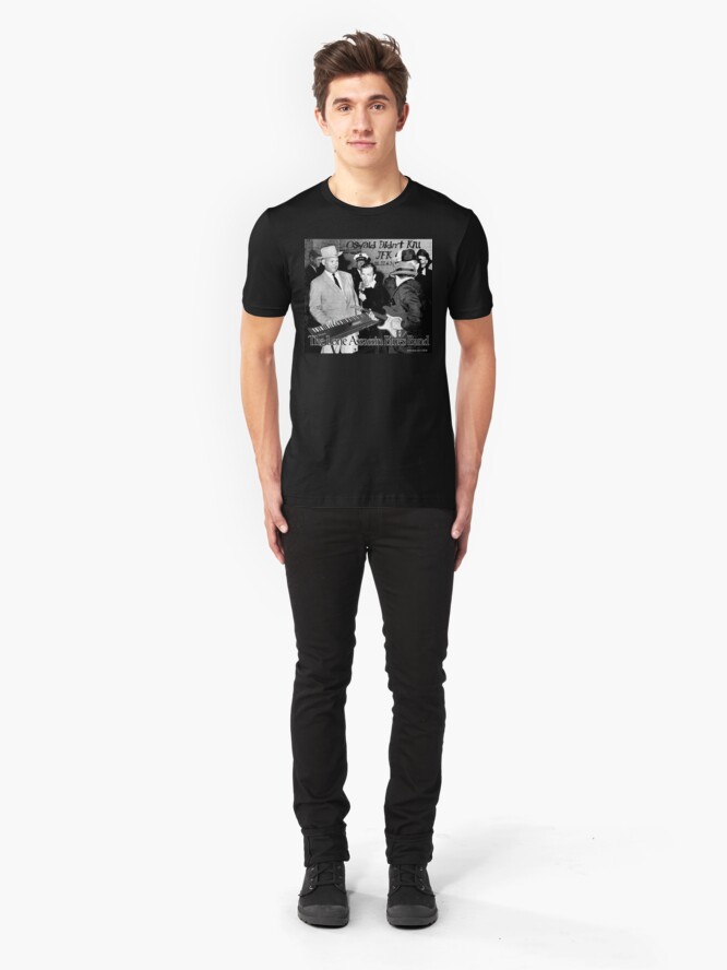 Alternate view of The Lone Assassin Blues Band Slim Fit T-Shirt