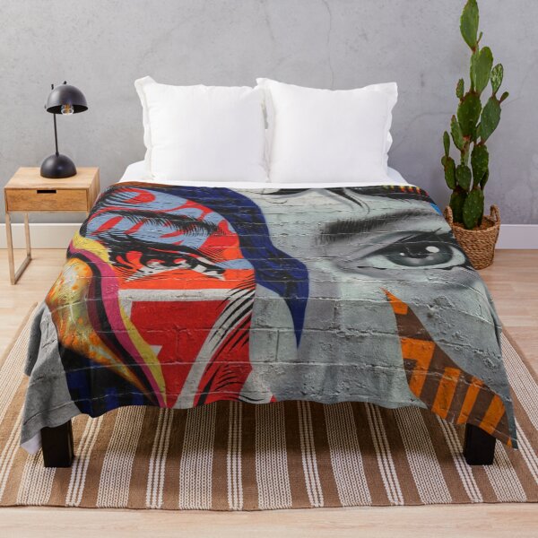 Item preview, London Souvenir Pop Art The Woman Mural Graffiti Art designed and sold by mamazita.
