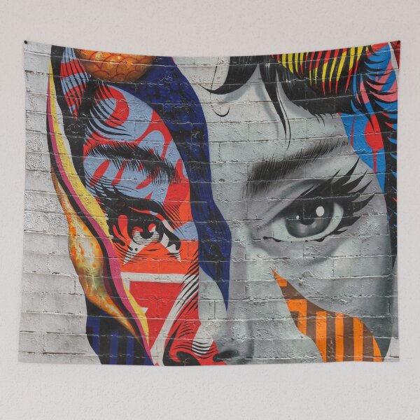 Item preview, London Souvenir Pop Art The Woman Mural Graffiti Art designed and sold by mamazita.