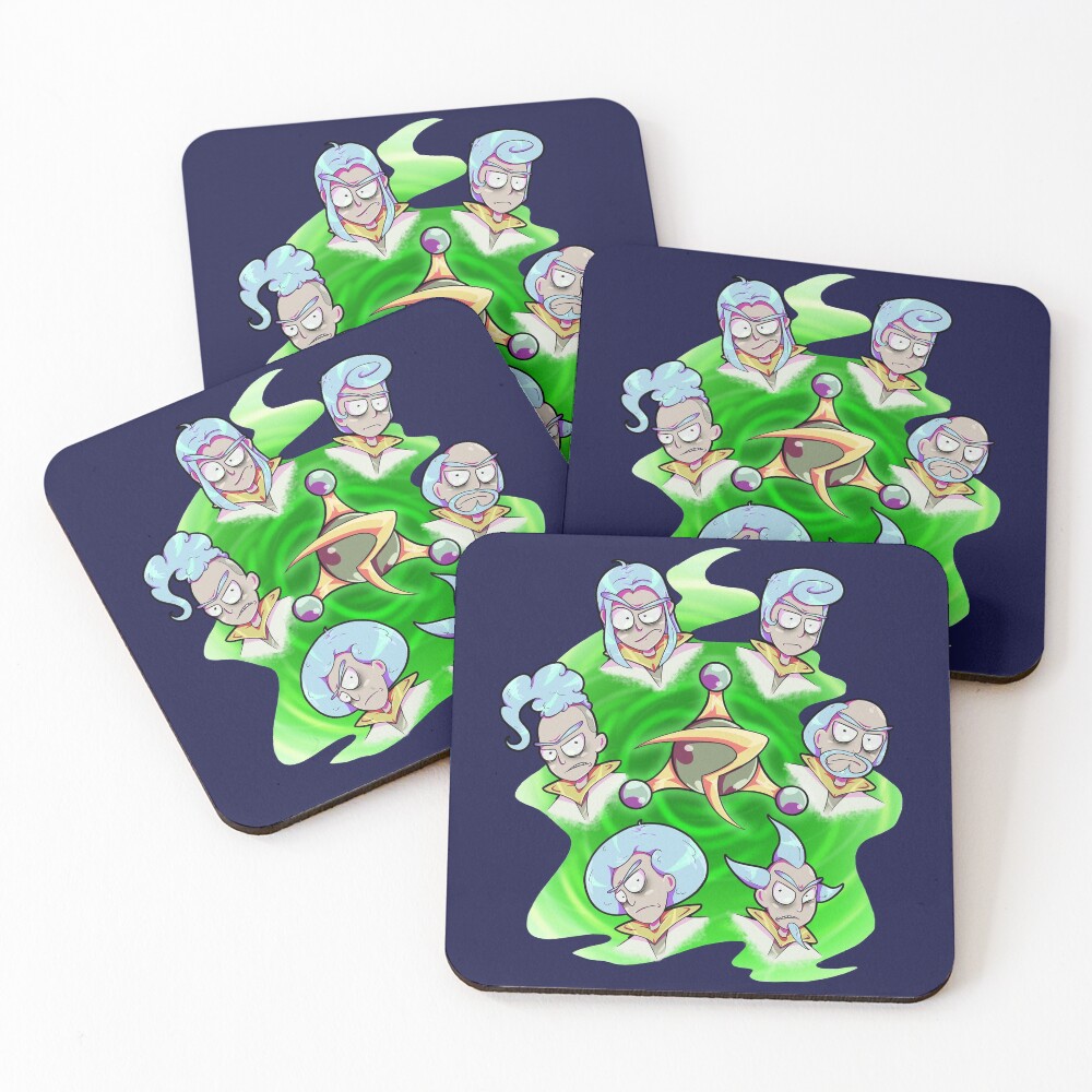 Rick and Morty - Council of Rick Coasters (Set of 4)