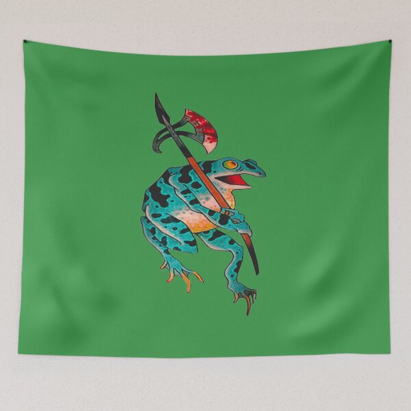 Item preview, Frog Was Busy With His BattleAxe designed and sold by VictorIos.