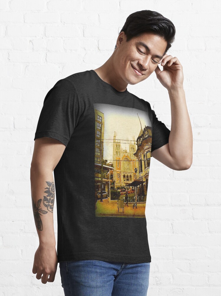 "Street Scene, Wellington, New Zealand" Tshirt for Sale by