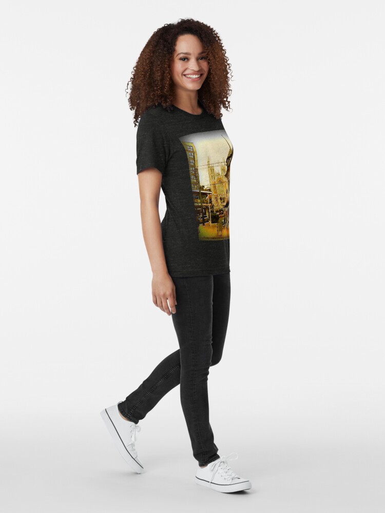 Alternate view of Street Scene, Wellington, New Zealand Tri-blend T-Shirt