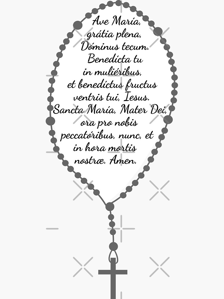 rosary in latin