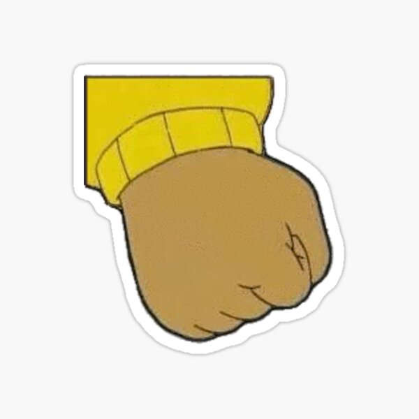 Arthur Angry Fist Current Mood Funny MEME 4" Custom Vinyl Decal Sticker JDM 