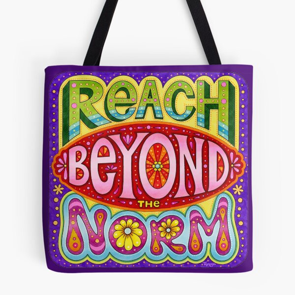 Item preview, Reach beyond the norm - Colorful hand-lettering art by Thaneeya McArdle designed and sold by Thaneeya McArdle.