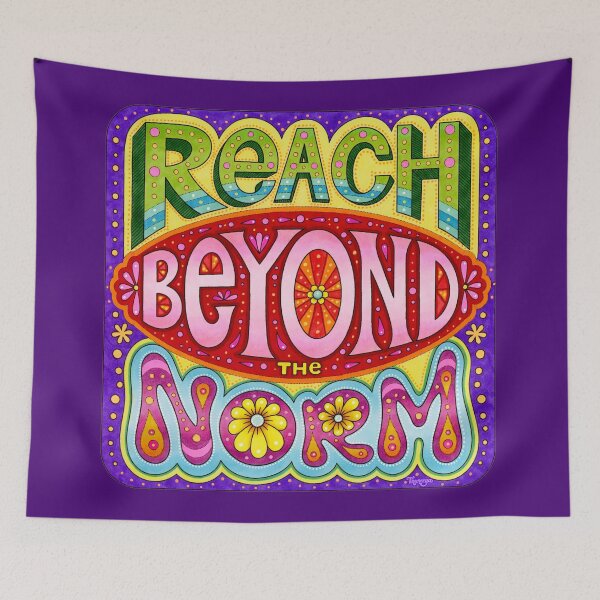 Item preview, Reach beyond the norm - Colorful hand-lettering art by Thaneeya McArdle designed and sold by Thaneeya McArdle.