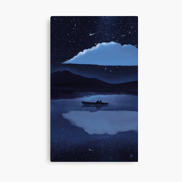 Make a wish on the night of shooting stars Canvas Print
