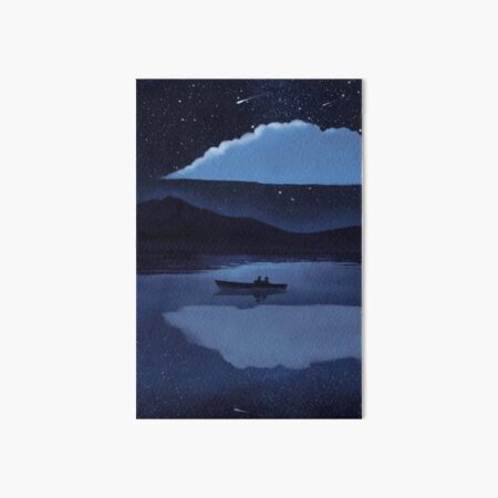 Make a wish on the night of shooting stars Art Board Print
