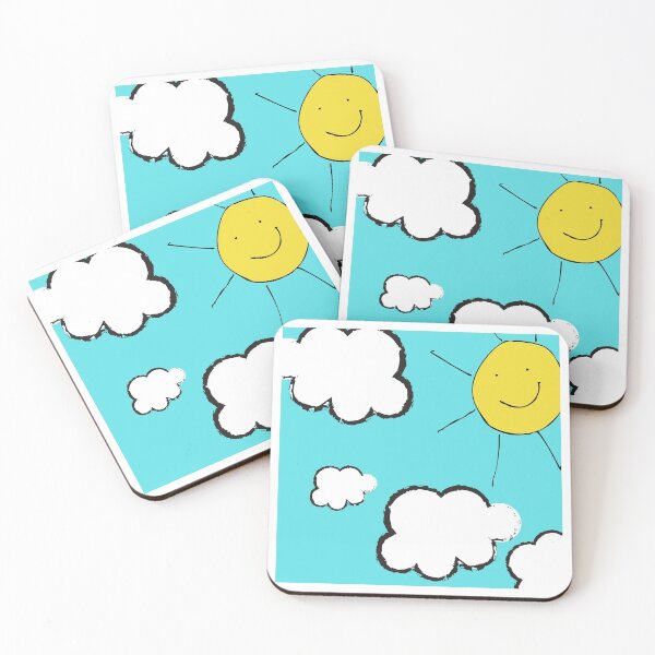 Item preview, Sunny Skies Depression Mental Health Cute Funny Gift Sarcastic Happy Fun Introvert Awkward Geek Hipster Silly Inspirational Motivational Birthday Present designed and sold by EpsilonEridani.