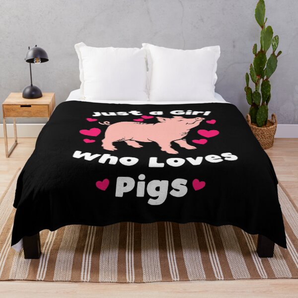 Item preview, Funny Just a Girl Who Loves Pigs designed and sold by TheTeeSupplyCo.