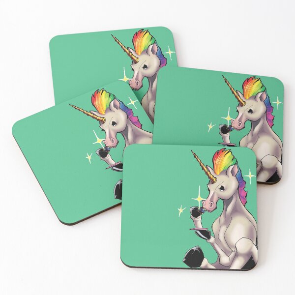 Item preview, Mysterious Things Unicorn Teal designed and sold by NapuaAhina.