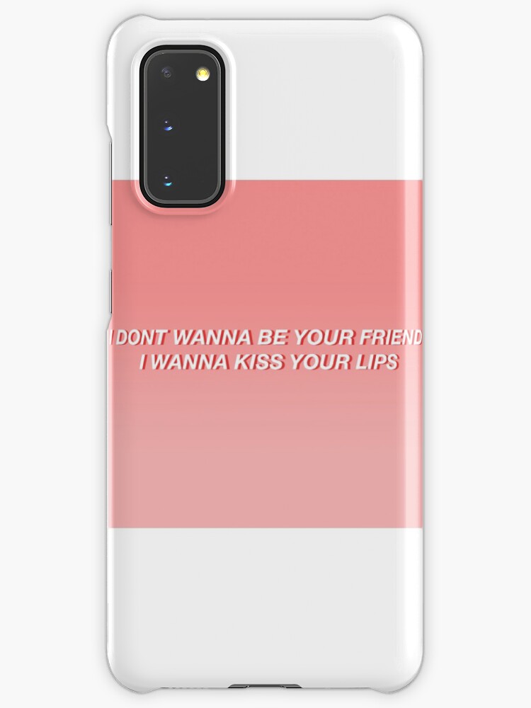 I Wanna Be Your Girlfriend Lyrics Case Skin For Samsung Galaxy By Bathshark Redbubble