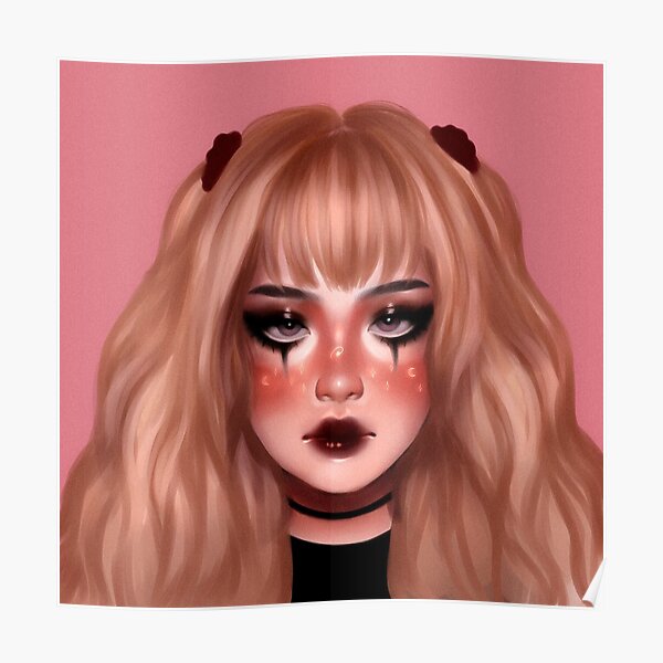 Tik Tok E Girl Poster For Sale By Uwumoment Redbubble