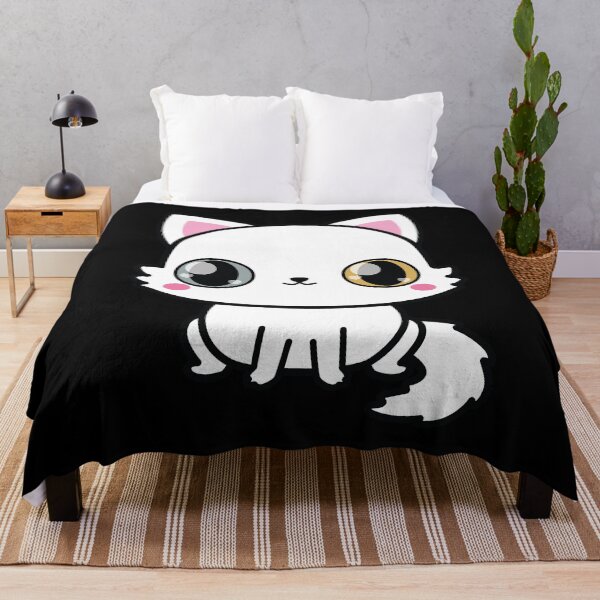 Item preview, Heterochromia Kawaii Cat designed and sold by CinnamonCocaine.
